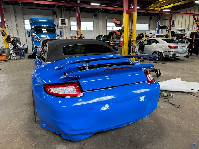 Blue color change wrap on Porsche 911 — Blue Rose Wraps Eugene OR