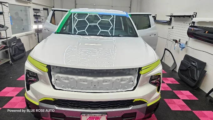 Paint protection film installation in Blue Rose shop — Springfield OR