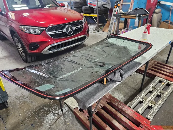 Windshield paint protection film installation process — Blue Rose Wraps Springfield OR